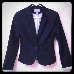 H&M Navy Blue Blazer size 4 lightly worn